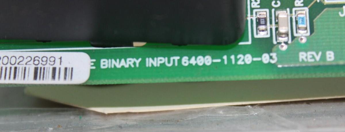 Used TRANE HIGH VOLTAGE BINARY INPUT 6400-1120-03 REV. B X13650729-03 REV. C