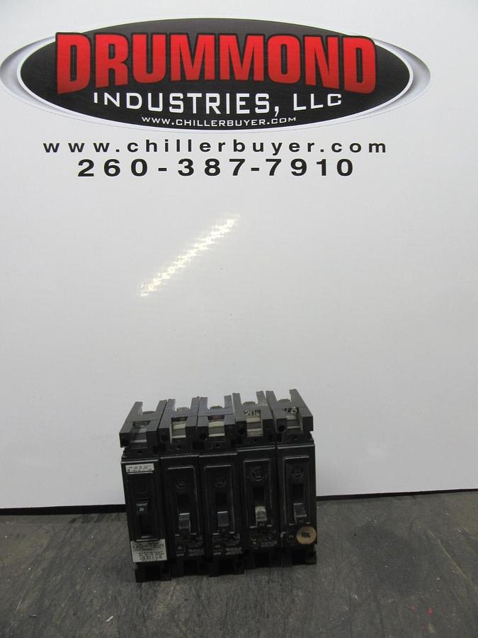 Used LOT OF 5 CUTLER HAMMER BREAKER EHD1020 1-POLE 20 AMP 277 VAC **WARRANTY**
