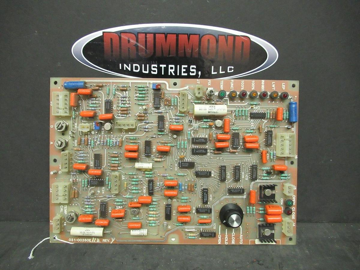 Used YORK CHILLER STARTER CONTROL BOARD 031-00260E-001 REV 1 / 031-00260E110 REV. Y