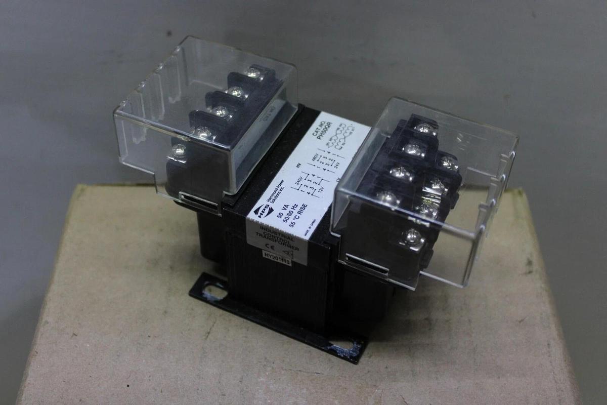 Used HAMMOND TRANSFORMER PH50QR 50 VA PRI: 240/480V SEC: 12/24V 50/60 HZ