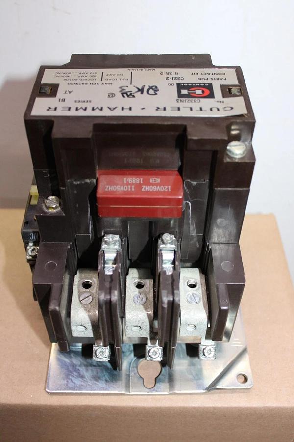 Used 120 AMP CUTLER HAMMER CONTACTOR C832JN3 600 VAC 3 PHASE COIL: 120V **WARRANTY**