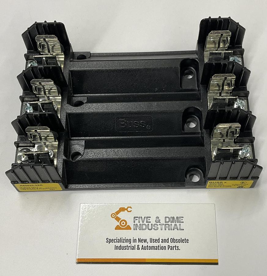 Used LOT OF 2 CONNECTRON FUSE HOLDER M632-66 FOR 30 AMP 600 V FUSES