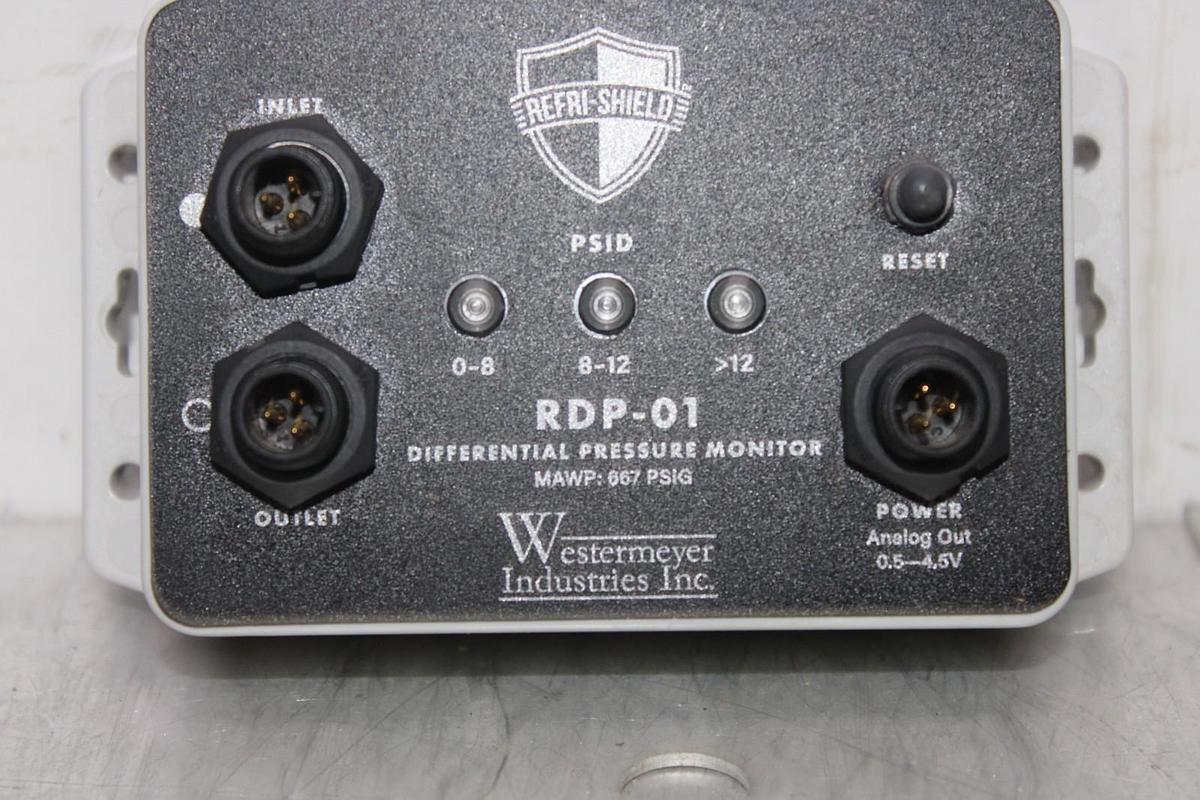 Used WESTERMEYER INDUSTRIES REFRI-SHIELD DIFFERENTIAL PRESSURE MONITOR RDP-01