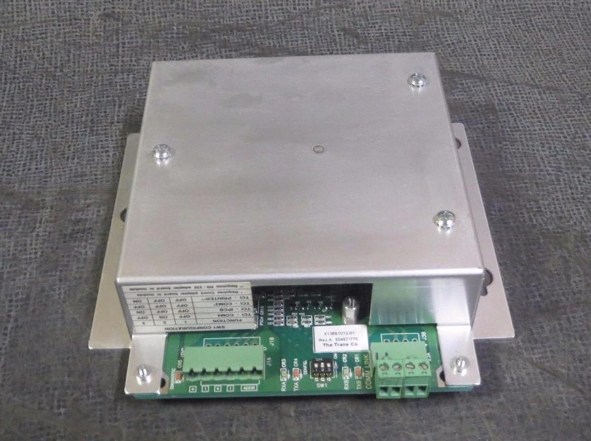 Used TRANE CHILLER CONTROL PLC MODULE  MODEL/REVISION: X13651012-01 REV A