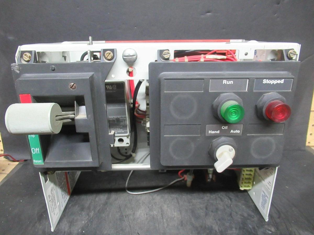 Used CUTLER HAMMER MOTOR CONTROL BUCKET 12" NEMA SIZE 1 STARTER 600 V 7 AMP BREAKER