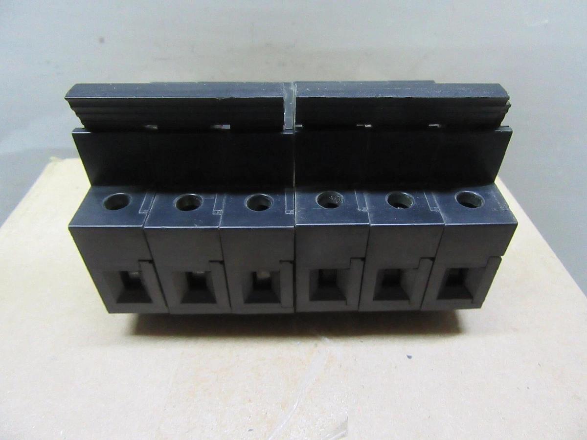 Used LOT OF 2 FERRAZ FUSE HOLDER ST-1 M-81-224 600V 32A 3-POLE **WARRANTY**