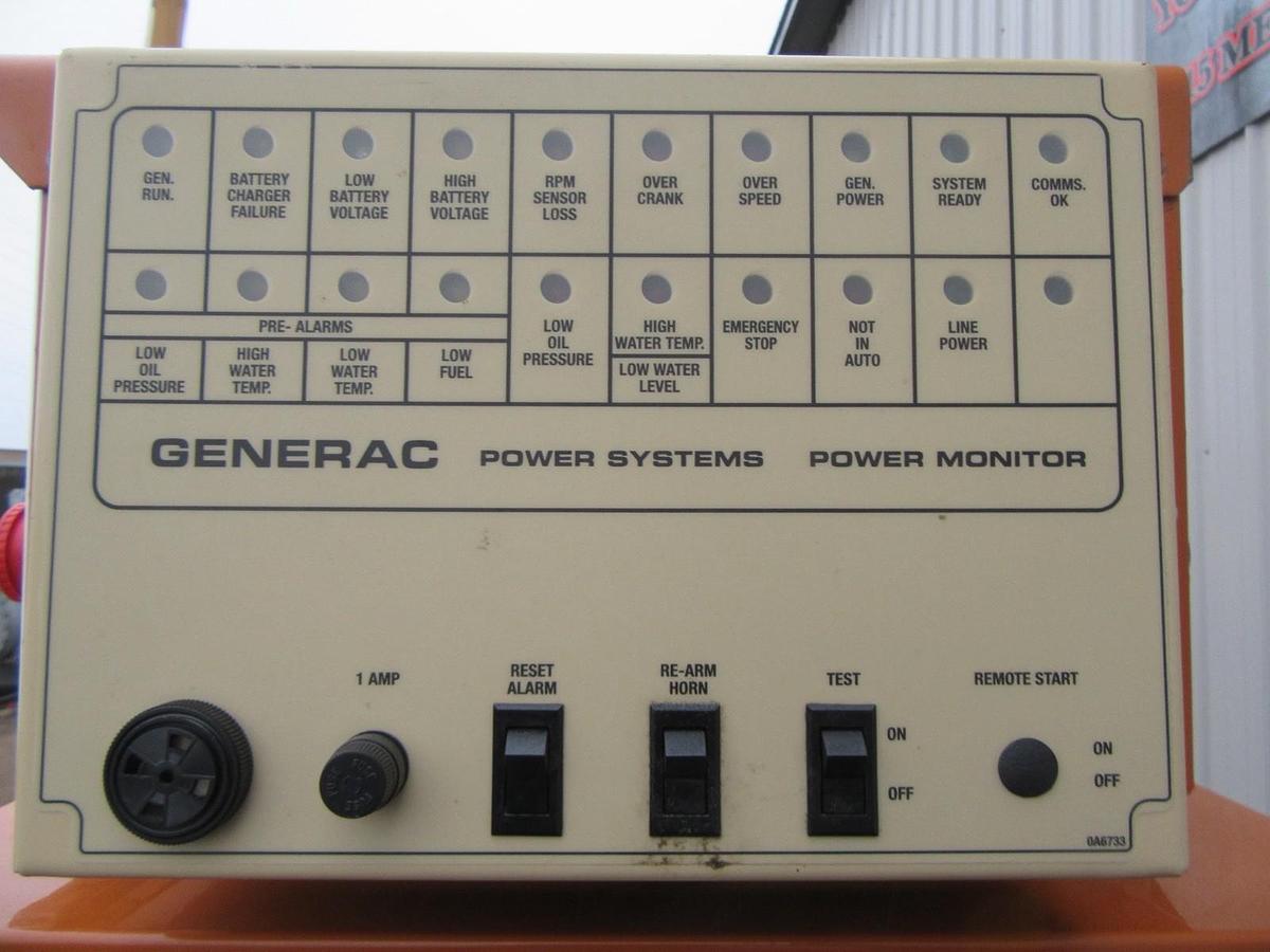 Used 30 KW DIESEL GENERATOR GENERAC 120/240 VOLT SINGLE PHASE 38 HOURS VIDEO WE SHIP