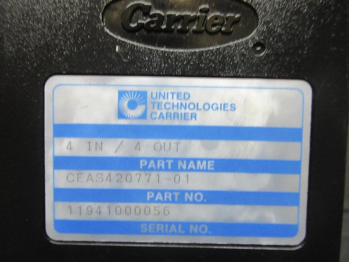 Used CARRIER UNITED TECHNOLOGIES CEAS420771-01 I/O MODULE 4-IN-4-OUT **WARRANTY**