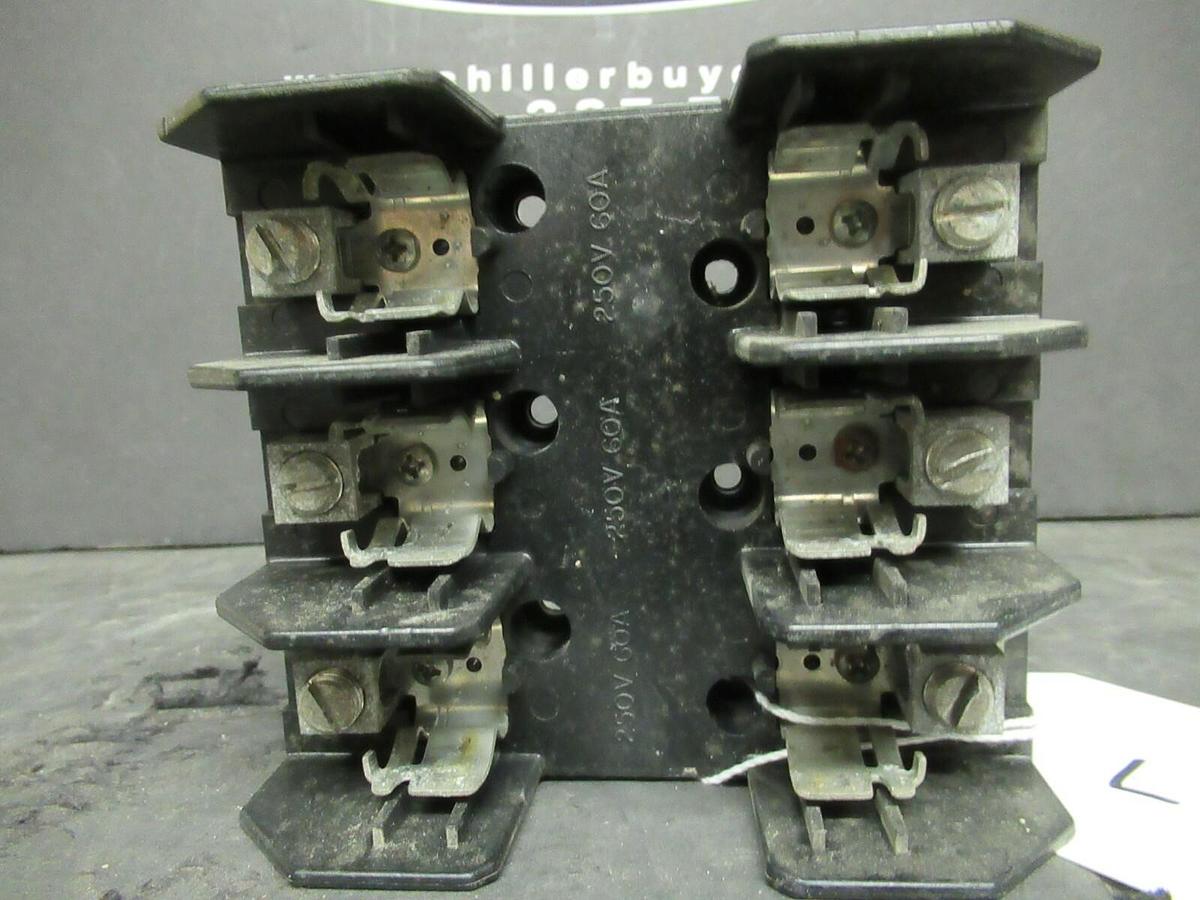 Used LITTELFUSE FUSE HOLDER LH25060-3C FOR 60 AMP 250 V FUSES **WARRANTY**