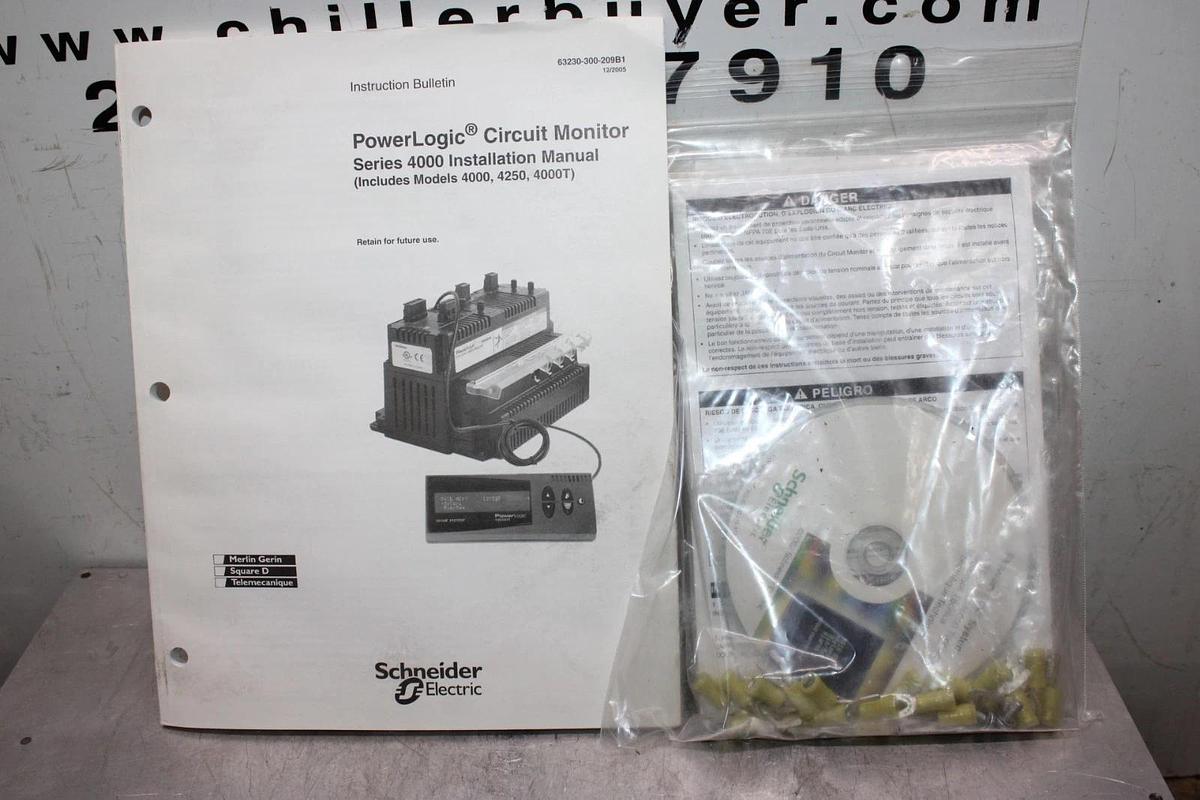 NIB SQUARE D POWERLOGIC CIRCUIT MONITOR CM4250 277 VAC 50 VA W/ CVM42