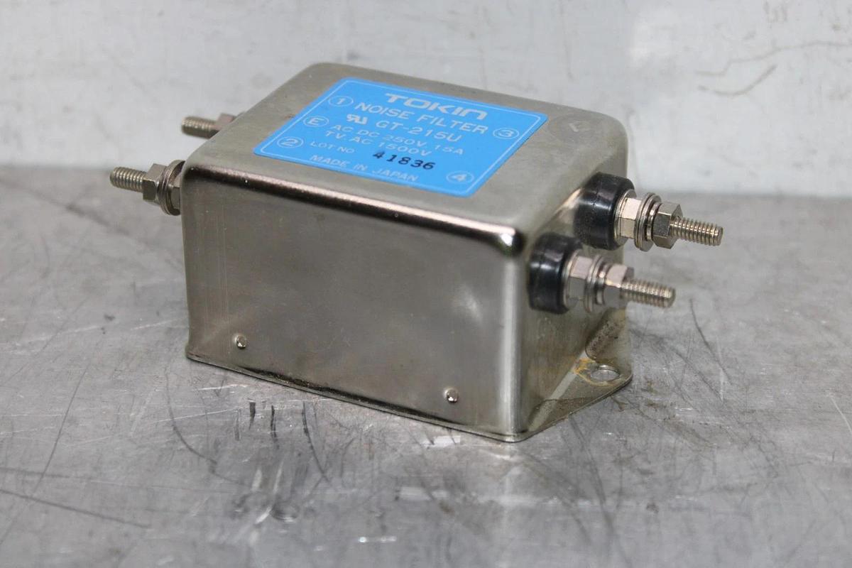 Used TOKIN NOISE FILTER GT-215U 250 VOLT 15 AMP 1500 VOLT TV **WARRANTY INCLUDED**