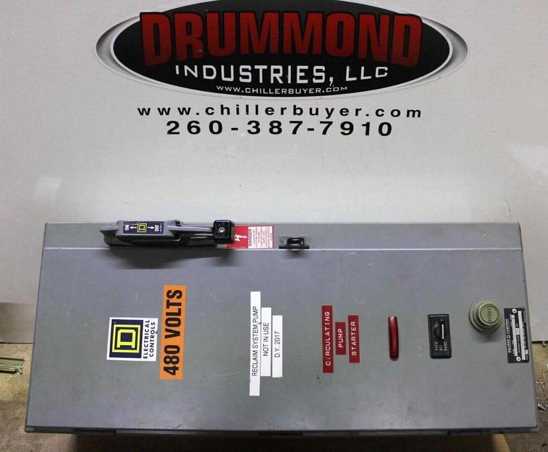 Used SQUARE D FUSIBLE COMBINATION STARTER 8538SDG14 60 AMP NEMA 3R SIZE 2 600V