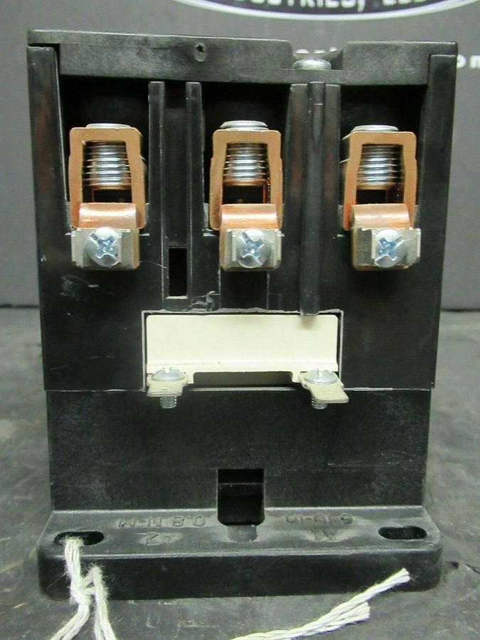 Used 75 AMP TRANE CONTACTOR CTR02591 600 VAC 40 HP COIL: 24 VAC **WARRANTY**