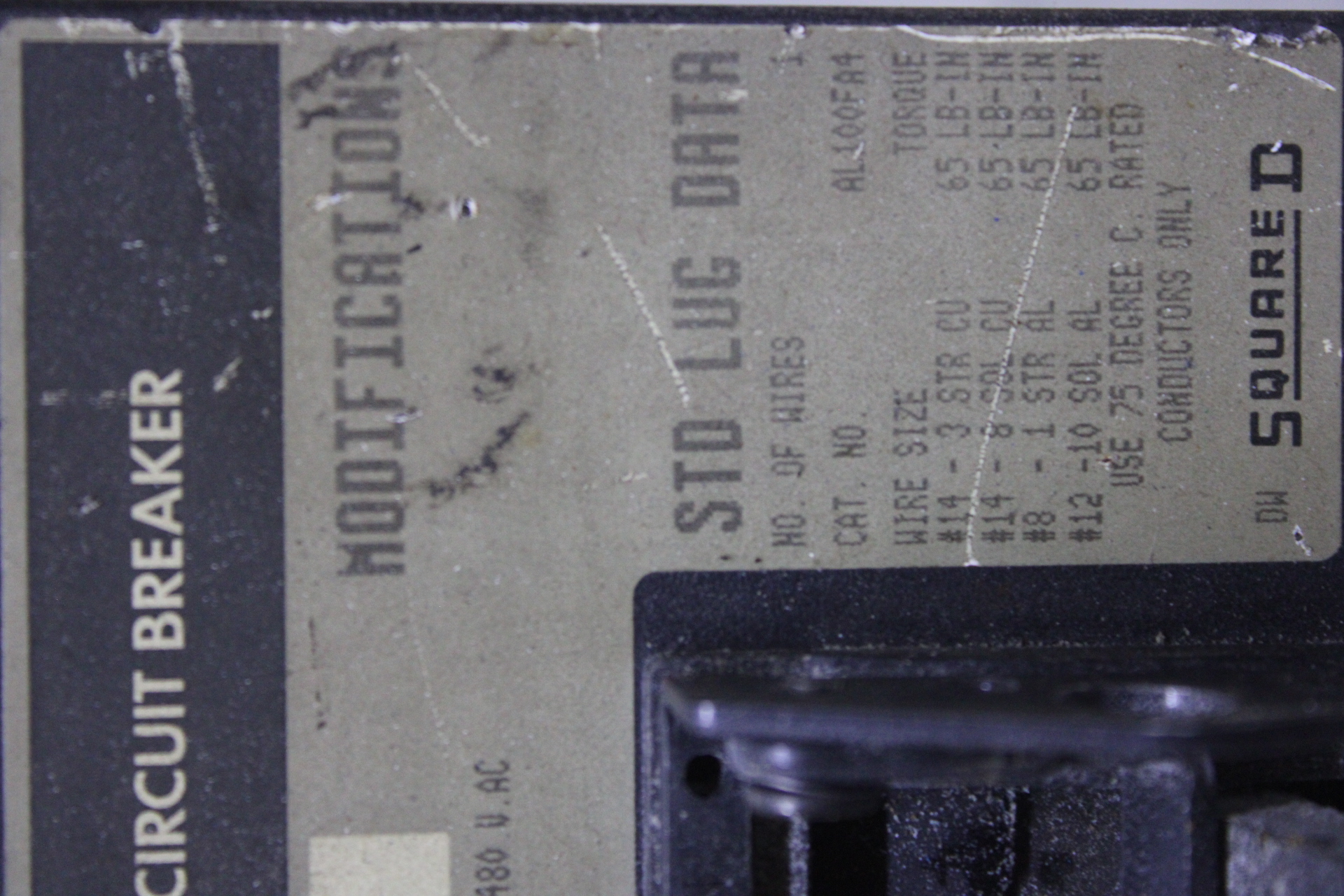 Used SQUARE D I-LINE CIRCUIT BREAKER FC34050 SERIES 3 50 AMP 480 VAC 3-POLE