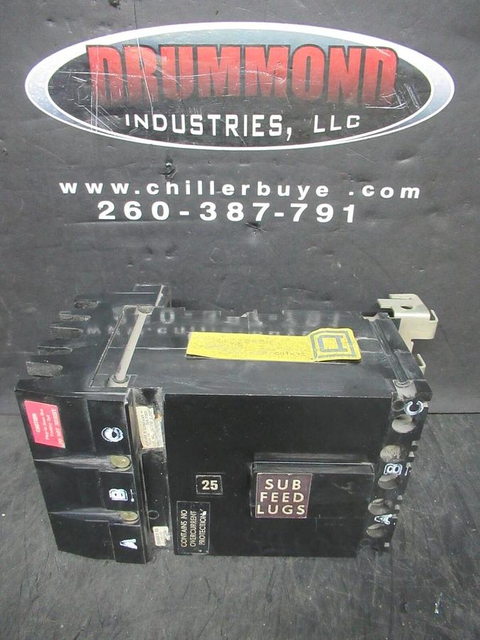 Used SQUARE D I-LINE SUB FEED SUB LUG 100 AMP 600 VAC 3 POLE **WARRANTY**