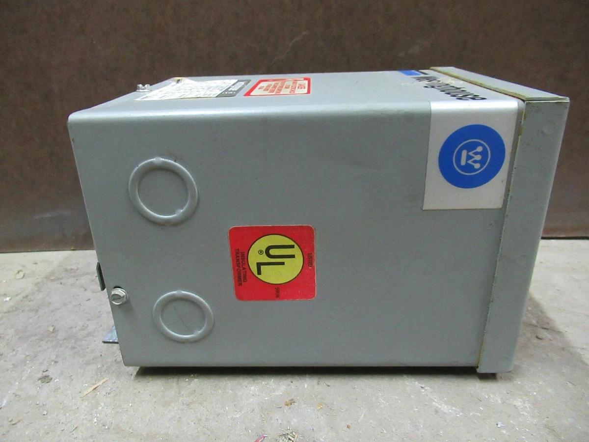 Used 1 KVA WESTINGHOUSE S20N11S01H ENCAPSULATED TRANSFORMER 240 X 480 VAC 240/120