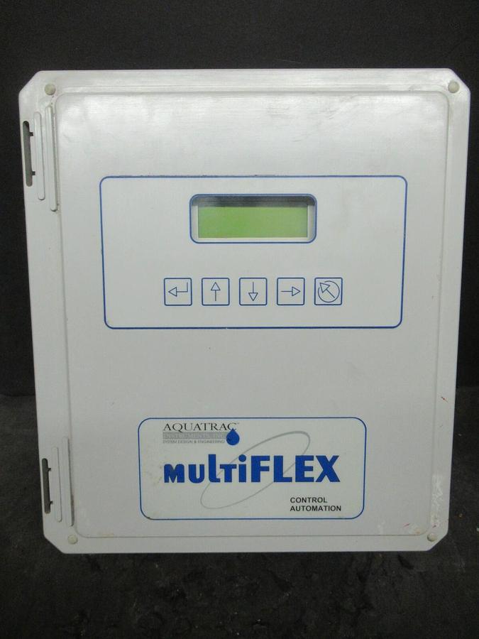 Used AQUATRAC INSTRUMENTS MULTIFLEX COOLING TOWER CONTROLLER M5T-CP-T2-TF-RC DRIVE