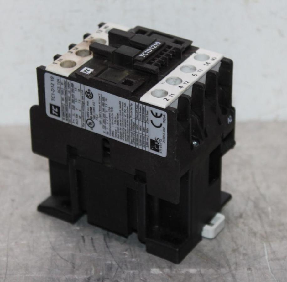 Used TC CONTACTOR TC1D1210 25 AMP 600 VAC 3-POLE 10 HP COIL: 120V **WARRANTY**