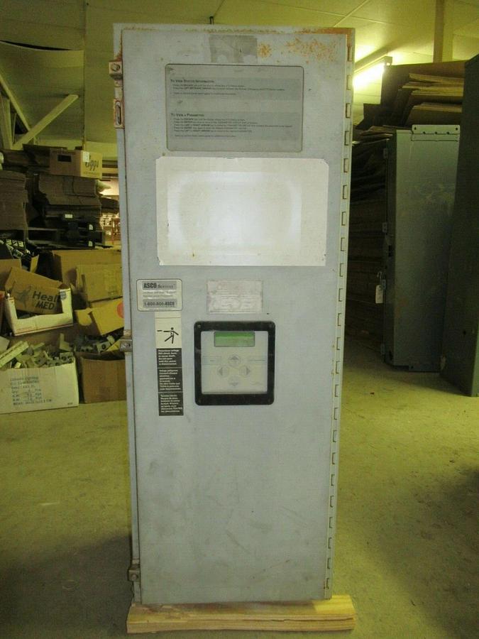Used ASCO NON-AUTOMATIC TRANSFER SWITCH 4000 SERIES NEMA 3R 100 AMP 208 VOLTS 3 PHASE