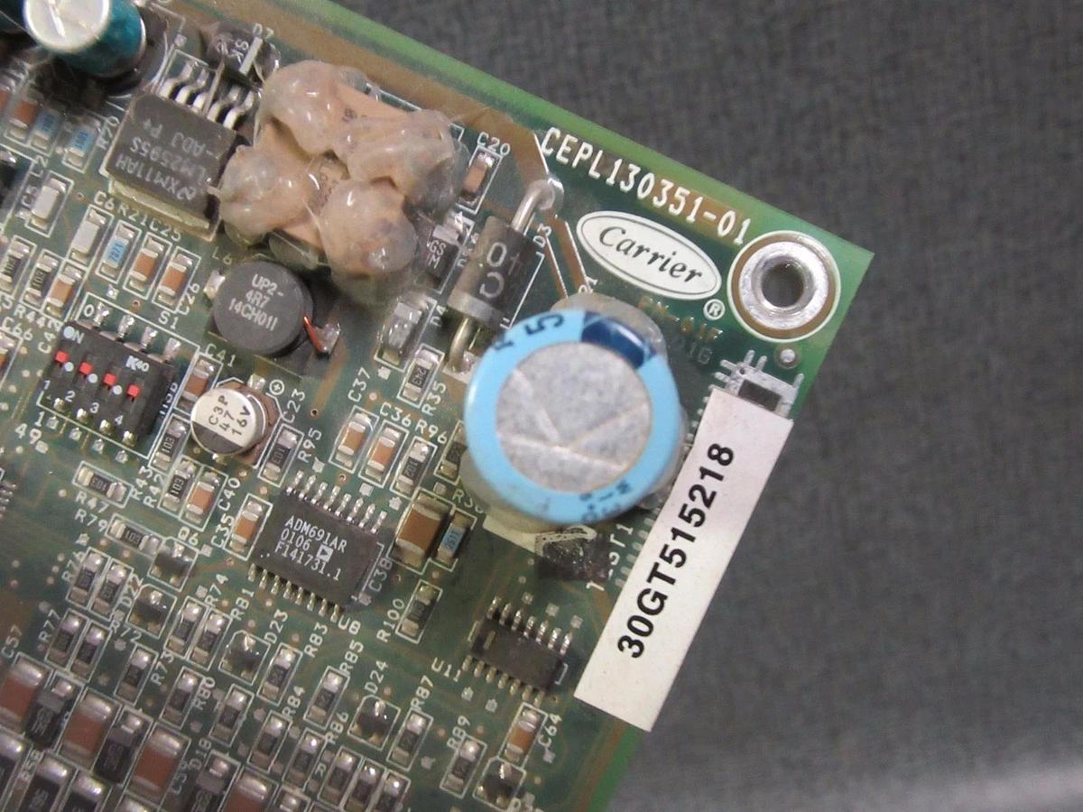 Used (1) CARRIER OEM EMM CIRCUIT BOARD MODEL: CEPL130351-01 ASSEMBLY: 30GT515218