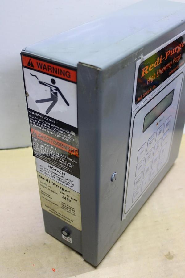 Used REDI-CONTROLS REDI-PURGE PRG-11/123-C3 HVAC CONDENSER PANEL 115V 1-PHASE