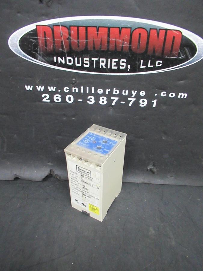 Used CROMPTON TIME DELAY PROTECTOR RELAY 252-PAOU 250 VOLT @ 5 AMP 0-10 SECONDS