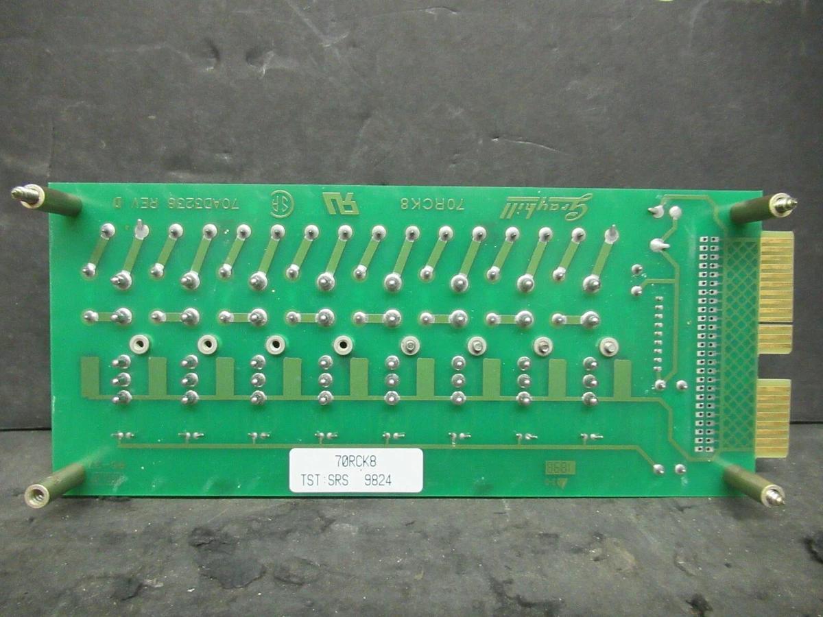 Used GRAYHILL RELAY BOARD I/O RACK 70RCK8 70AD3238 REV D TST: SRS 9824 * WARRANTY *