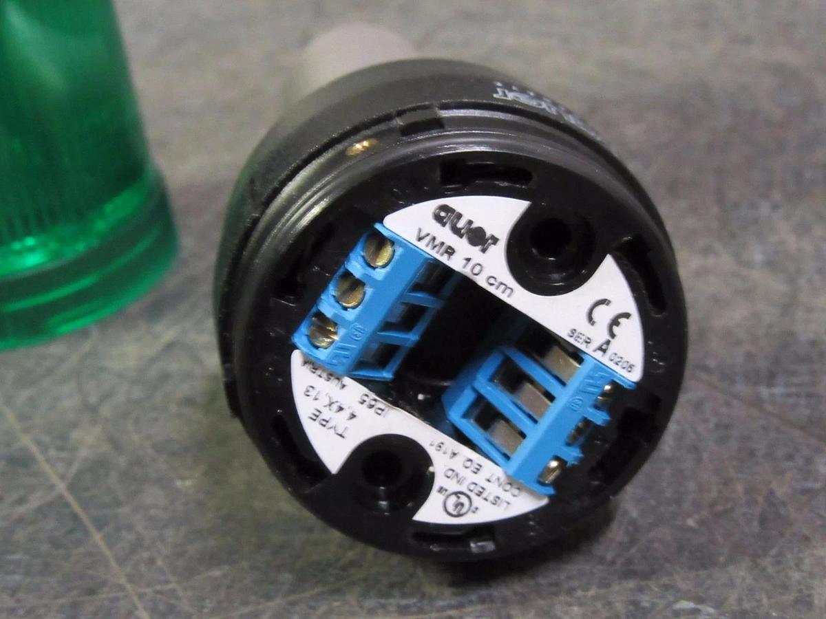 Used AUER LIGHT STACK BASE / GREEN & BLUE 250 VAC  MODEL: VRM 10 CM SERIES A