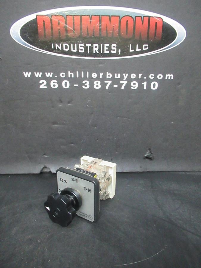 Used KACON CAM AMMETER SELECTOR SWITCH KAM-S1 KAM-V2 3 PHASE 250 VAC 125 VDC 20 AMP