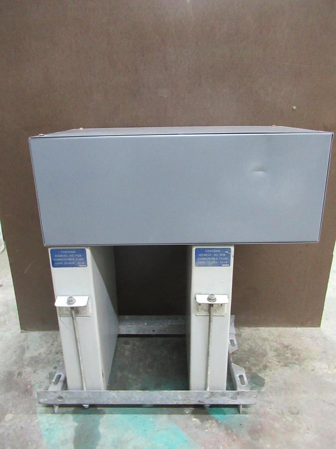 Used 100 KVAR (2-EA 50s) WESTINGHOUSE 480 V DYNA-VAC CAPACITOR BANK 1N02480A21A 3 PH