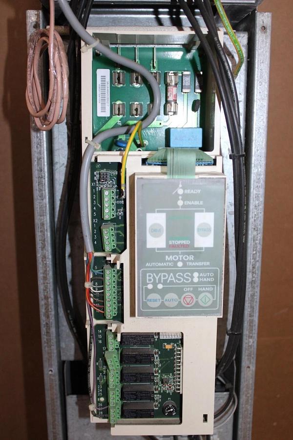 Used ABB VARIABLE SPEED DRIVE ACH401601632 480 VAC 3-PHASE *W/ BYPASS* *NO KEYPAD*