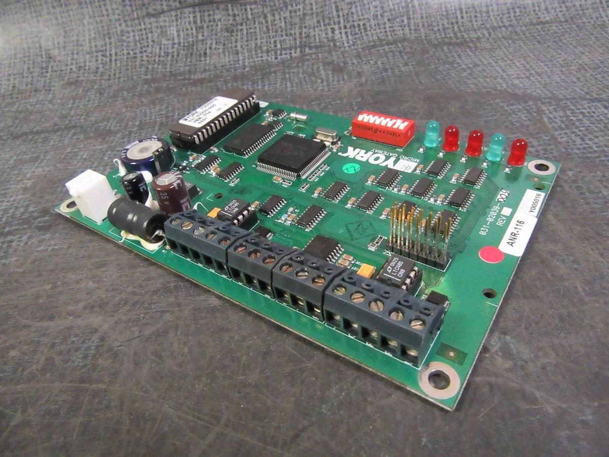 Used YORK CHILLER MICRO GATEWAY CIRCUIT POWER BOARD MODEL 031-02039-005 *WARRANTY*