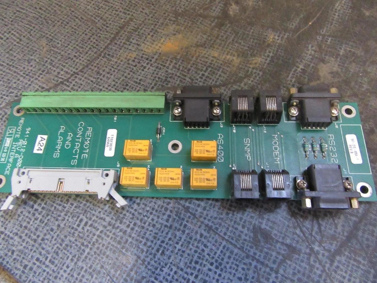Used INTERNATIONAL POWERS REMOTE AND ALARMS INTERFACE BOARD 941-012-D004-1 *WARRANTY*