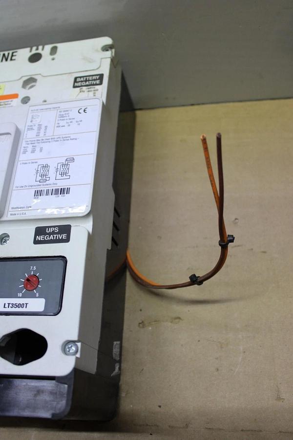 Used CUTLER-HAMMER DC CIRCUIT BREAKER HLDDC3600F 500 AMP TRIP 600 VDC **WARRANTY**