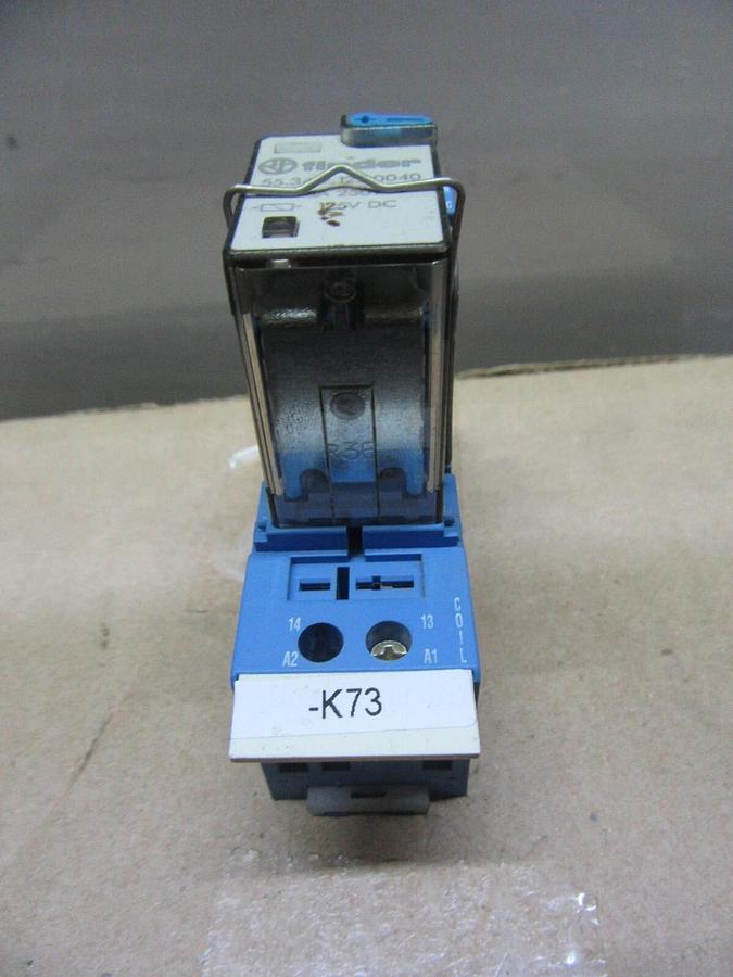 Used LOT OF 4 FINDER RELAY 55.34.9.125.0040 7 AMP 125 VDC W/ 94.04 BASE