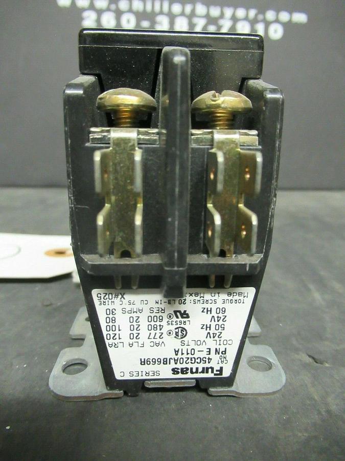 Used FURNAS CONTACTOR 42CG20AJB669R 20 AMP 600 VAC 30 AMP/RES 24 VOLT COIL