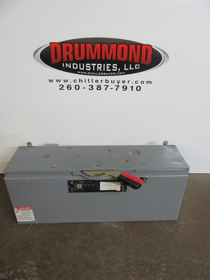 Used SQUARE D QMB SAFETY DISCONNECT SWITCH QMB324W 200 AMP 240 VAC 3-POLE TYPE 1 ENCL