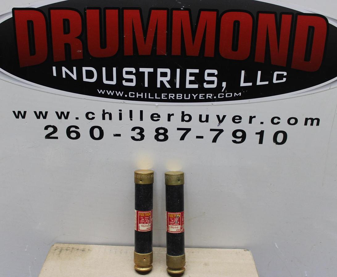 Used LOT OF 3 FUSETRON DUAL ELEMENT FUSES FRS-R-100 100 AMP 600 VOLT