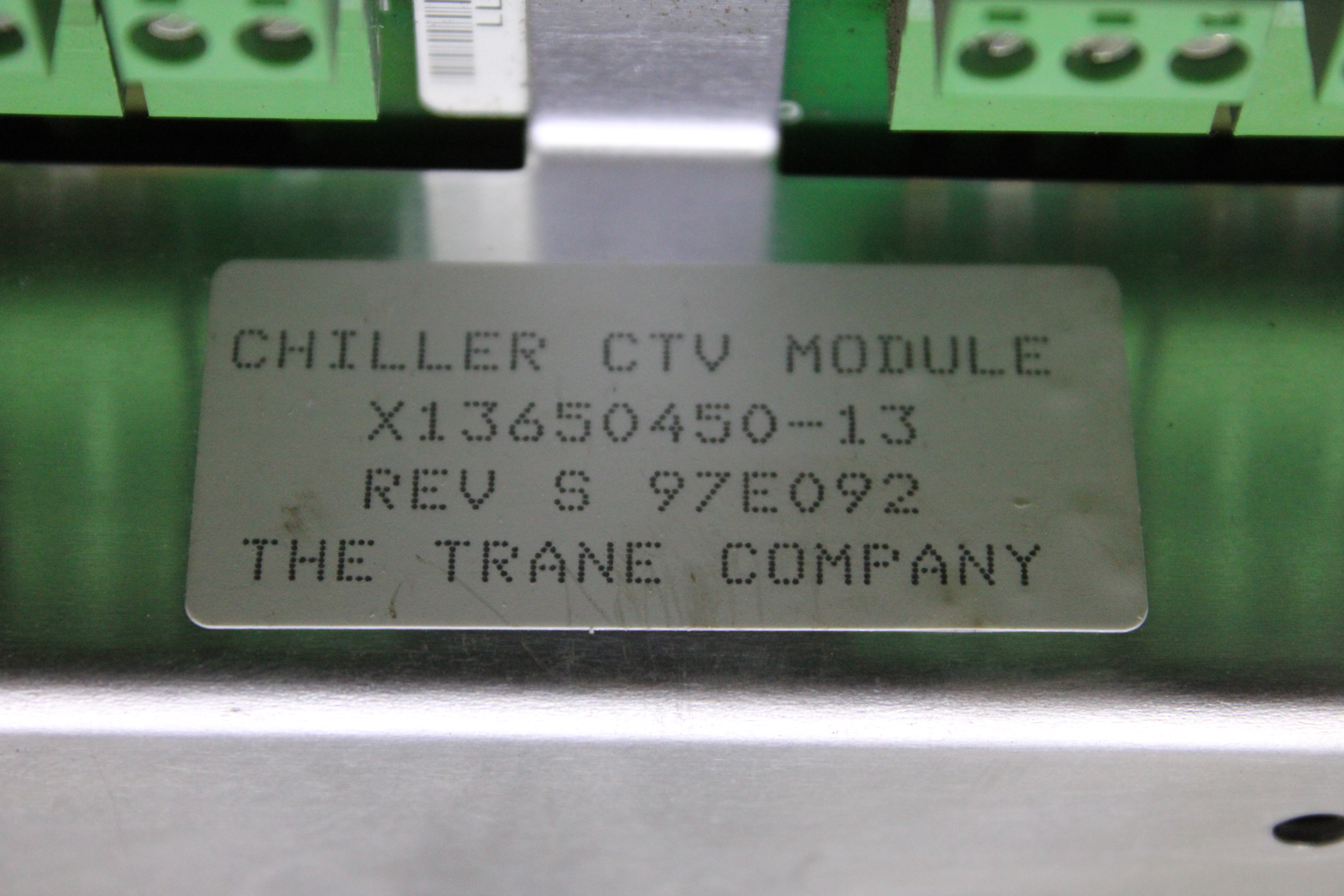 Used TRANE CHILLER CIRCUIT MODULE X13650451-12 REV. P