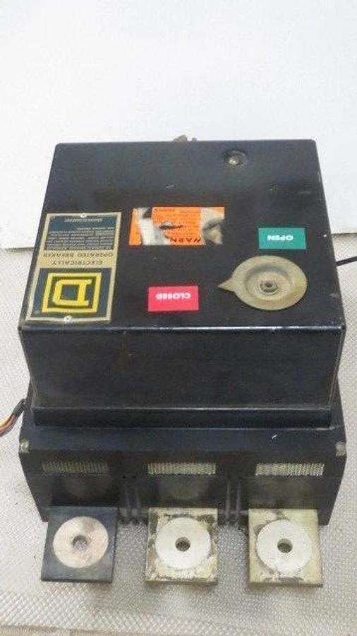 Used SQUARE D ELECTRICALLY OPERATED BREAKER 2,000 AMP W/ SHUNT TRIP & LEADS CPF360000