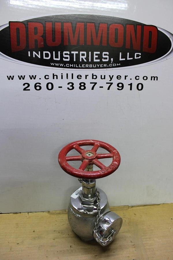 Used ELKHART BRASS U ANGLE FIRE HOSE VALVE 2.5" 15-31-SA 300 PSI **WARRANTY**