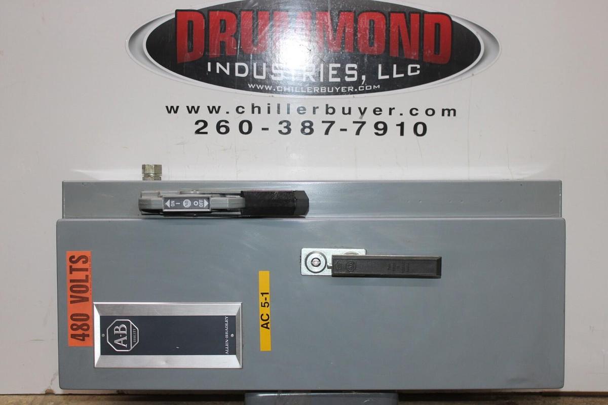 Used ALLEN BRADLEY COMBINATION STARTER 512-AJB-6P-24R TYPE 12 NEMA 0 600V 5 HP
