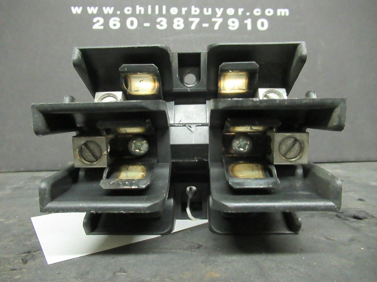 Used LOT OF 2 BUSS BLOCK FUSE HOLDER JP60030-3CR 30 AMP 600 VAC FOR CLASS J FUSES