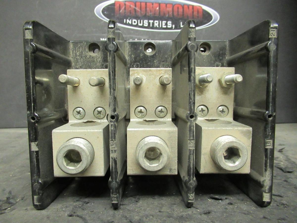 Used MARATHON 1443569 DISTRIBUTION LUG SET 380 AMP 500 MCM - 1/4-20 STUD 600 V 3 PH