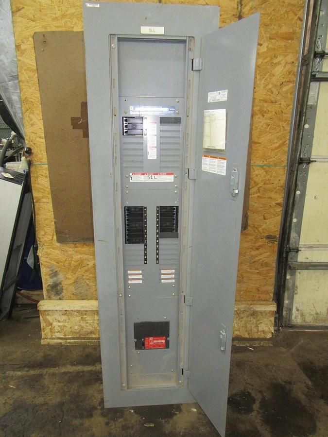 Used 250 AMP SQUARE D EDB / NF PANELBOARD PANEL MAIN LUG 3PH 4W 600 / 480V E1 PB011B