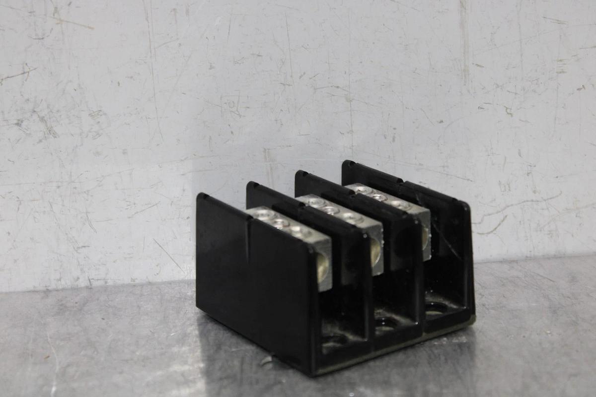 Used EDISON WIRE TERMINAL BLOCK PB1013 200 AMP 600 VOLT 3-POLE **WARRANTY**