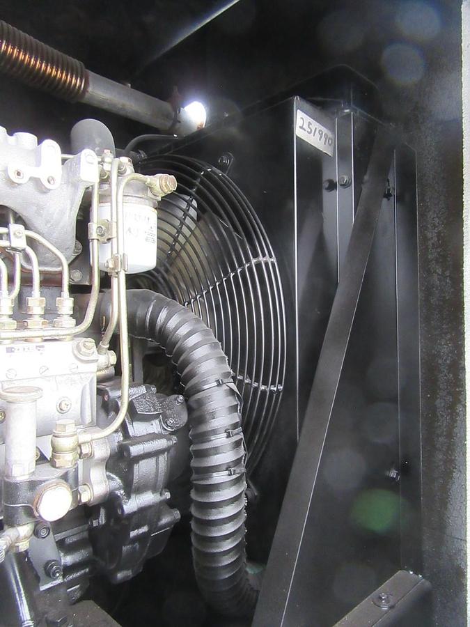 Used 50 KW DIESEL GENERATOR ISUZU 4BG1T 120/240 V SINGLE PH RE-CONNECTABLE ENCLOSED