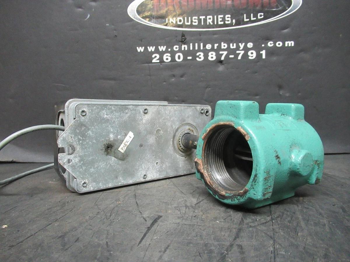 Used NEPTRONIC ACTUATOR BBMF2000F 24 VAC 15 VA 35 IN/LB W/ 6BV-A VALVE 501203 1.5 NPT