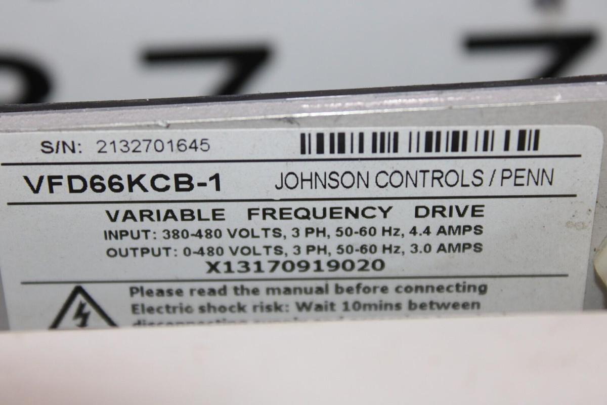 Used JOHNSON CONTROLS VARIABLE FREQUENCY DRIVE CIRCUIT BOARD VFD66KCB-1 X13170919020