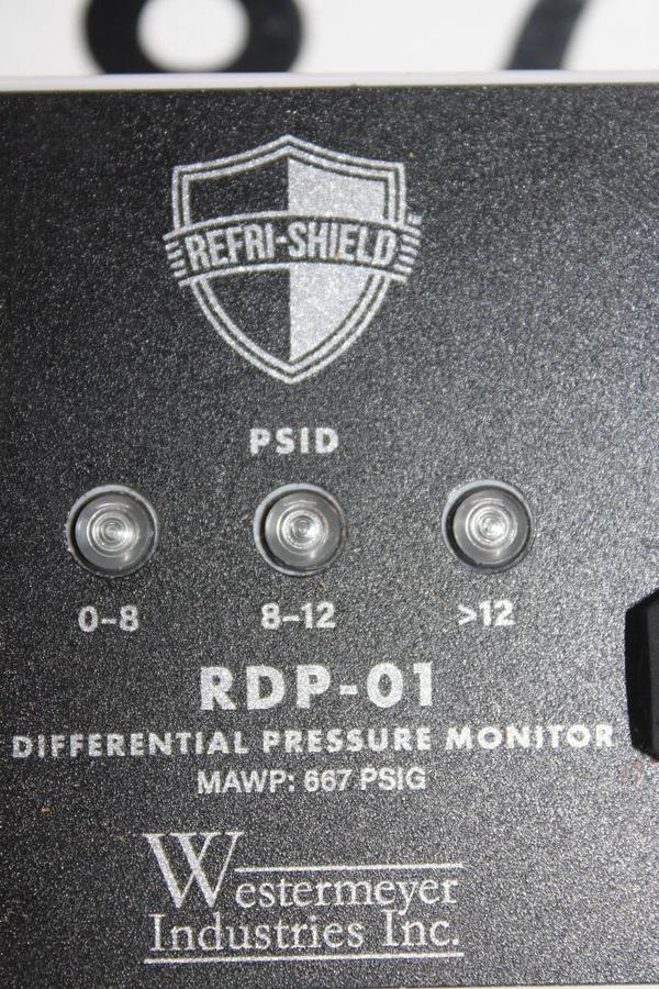 Used WESTERMEYER INDUSTRIES REFRI-SHIELD DIFFERENTIAL PRESSURE MONITOR RDP-01